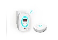 这是一款可以当夜灯和时钟使用的无线门铃！